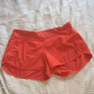 Red lululemon shorts 🔥